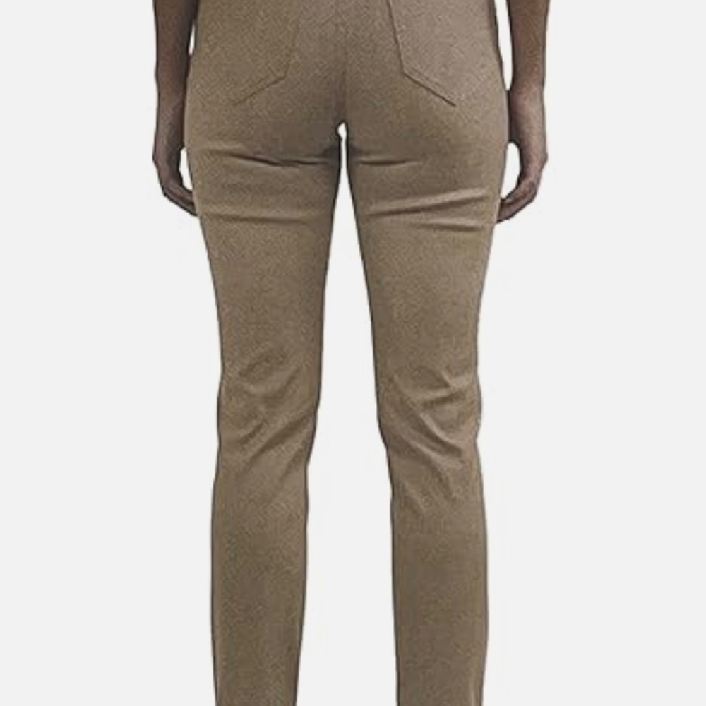 NEW Jachs Girlfriend New York Womens Straight Leg Ankle Pant S 10 Tan Quick Ship - Picture 2 of 5